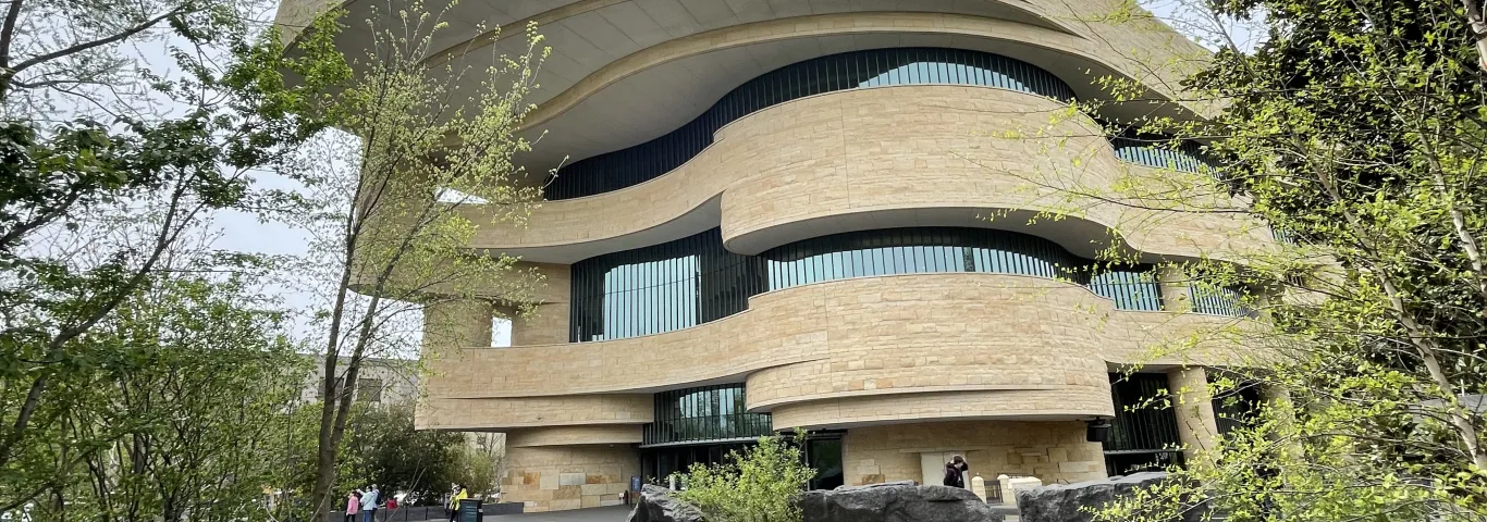 Outside of the National Museum of the American Indian