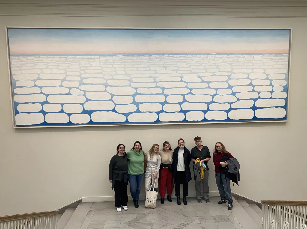 Students at the Art Institute in Chicago